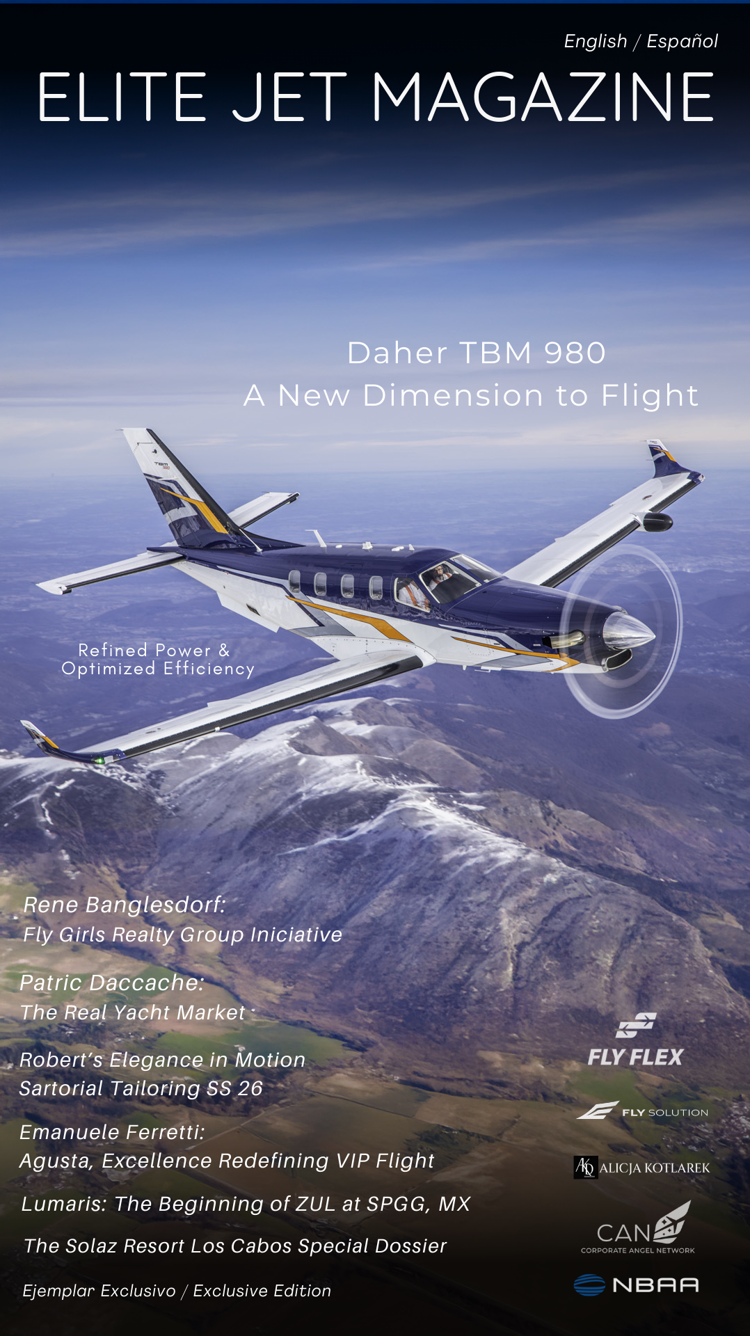 Elite Jet Magazine Edition 06 cover featuring Patric Daccache