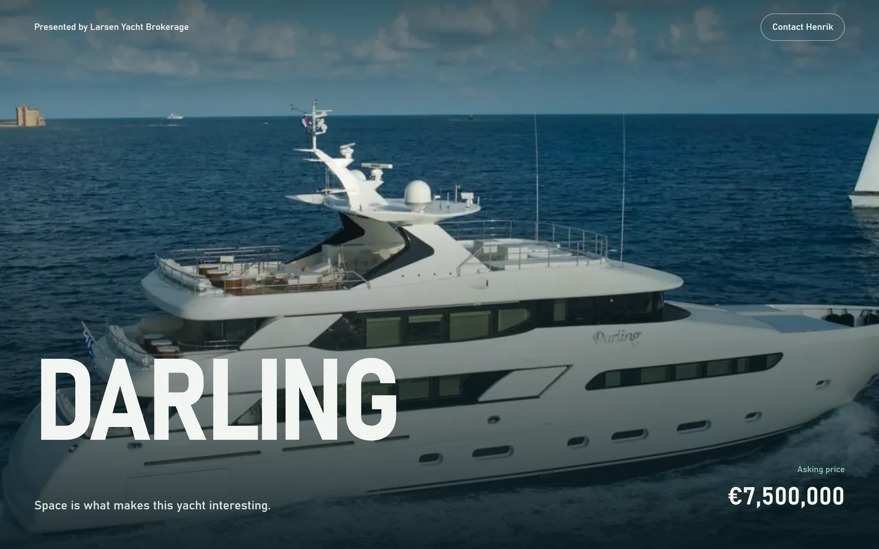 A co-broker live presentation of DARLING under the co-broker's name